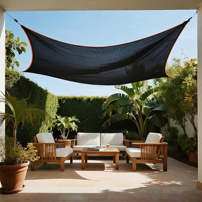 winemana 50% Shade Cloth for Garden- 4x12 FT Breathable Mesh Tarp for Vegetables & Plants, Outdoor Patio Sun Shade with Grommets - Chicken Coop, Dog Kennel Cover