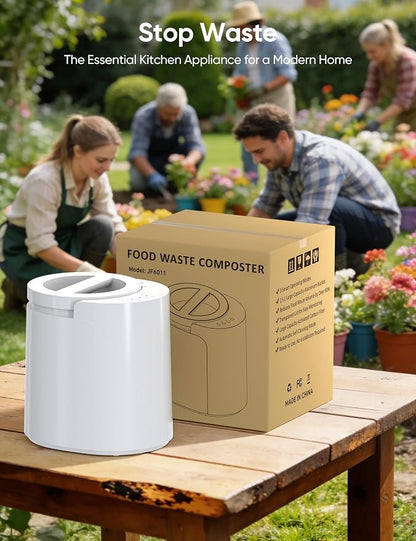 Electric Composter for Kitchen, LUBBYGIM 2.5L Smart Countertop Compost Bin
