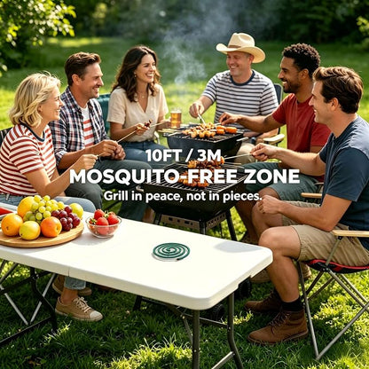 NomoBuzz Mosquito Repellent Coils for Outdoor Patio, 40 Count with 6 Metal Stands, Citronella & Lemongrass Plant-Based Mosquito Coils, DEET-Free, Long Lasting 5–7 Hours