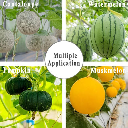 80 Pack Watermelon Nets, 20 Inches Reusable Cantaloupes Mesh Net Garden Cucumbers Growing Supporting Storage Net Bags for Vegetables, Honeydew