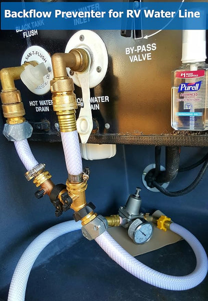 WHK Hose Bib Backflow Preventer Vacuum Breaker,Garden Hose Check Valve to Connect 3/4 Inch Outdoor Faucet Spigot,Sprinkler,RV,Anti-Siphon,6 Packs