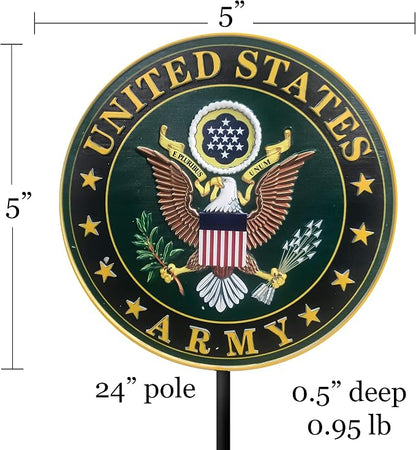 Spoontiques - Army Garden Stake - Garden Décor - Decorative Stake for Lawn and Yard - Multicolored