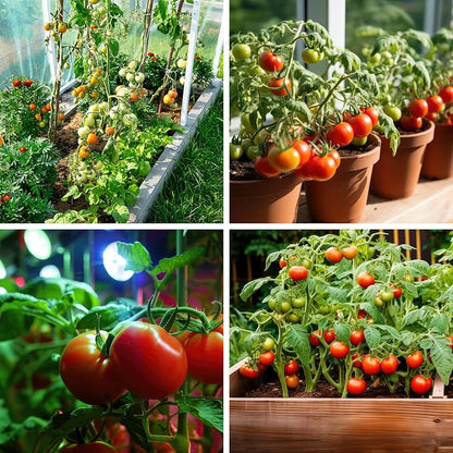 1,500+ Tomato Seeds, 10 Varieties Salad Tomato Seeds Garden Kit | Heirloom Vegetable Seed for Planting Indoor Outdoor, Non-GMO Home Hydroponic Fresh Food Veggie Supply