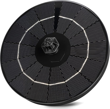 Mademax Upgraded Solar Fountain with 4 Easy Install Nozzle and Fixer, Solar Powered Fountain Pump for Bird Bath, Garden, Pond, Pool, Fish Tank, Outdoor