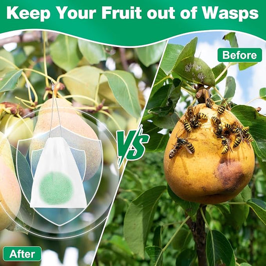 24 Pack Wasp and Bee Repellent Outdoor, Natural Peppermint Oil Carpenter Bee Repellent for Yellow Jackets, Hornets, Mud Wasp Deterrent for Indoor Outdoor Patio Garden Porch, Pet and Human Safe, Green