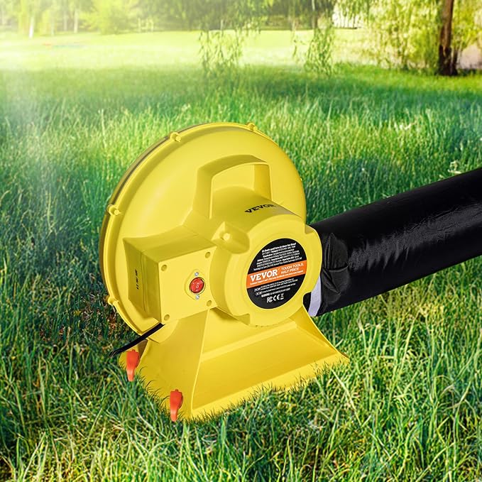 VEVOR Inflatable Blower, Electric Air Blower, Bounce House Blowing Pump, Commercial Corded Fan Pump for Castle Wate Slides Water Slide Bouncy Castle
