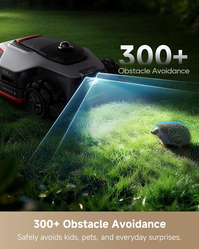 DREAME LiDAR Robot Lawn Mower A3 AWD Pro 5000+Garage+Cleaning Set+Blade+Decal Stickers Set