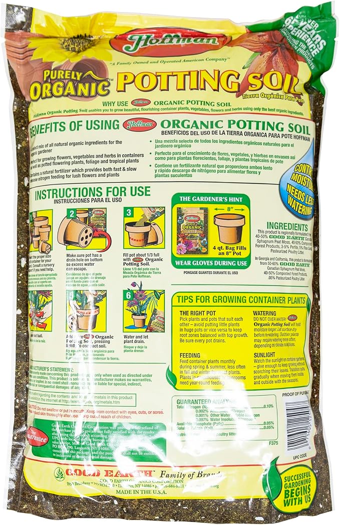 Hoffman 8Qt Organic Potting Soil