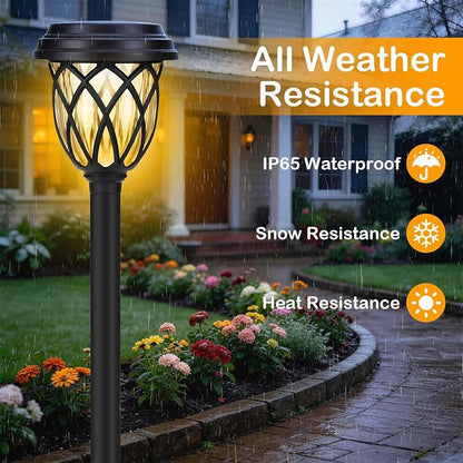 Solar Outdoor Lights, IP65 Waterproof - Bright Solar Garden Lights for Patio, Yard, Driveway Decoration