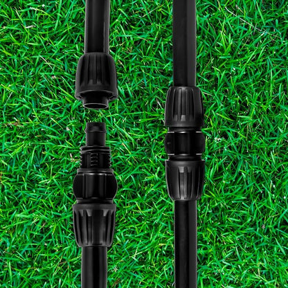 12pc 1/2 inch Drip Irrigation Coupling Fittings,ANTI-DROP Lock Barbed Irrigation Coupling For (1/2" ID x0.6-0.63" OD) Drip Tubing Drip Irrigation Fittings