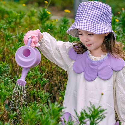 ROBUD Kid Gardening Set, Purple Wooden Garden Tool for Kid, Garden Tool Kit with Tool Storage Bag, Apron, Gloves, Montessori Toys for Kids to be Closed to Nature, WRP52