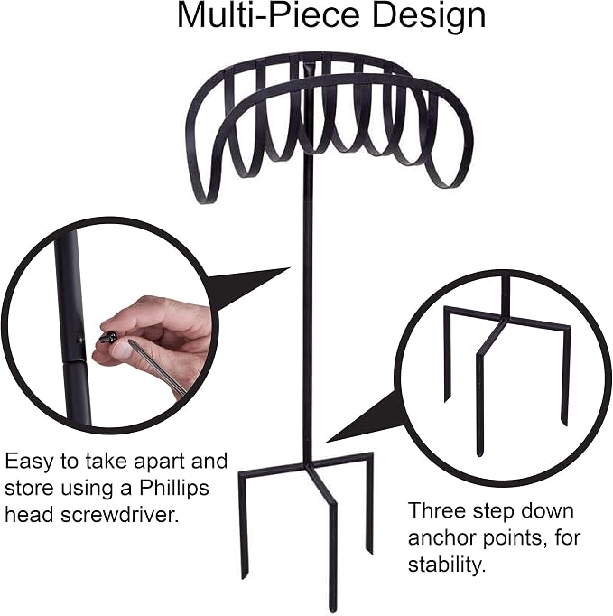Liberty Garden 647-KD Manger Hose Stand, Black