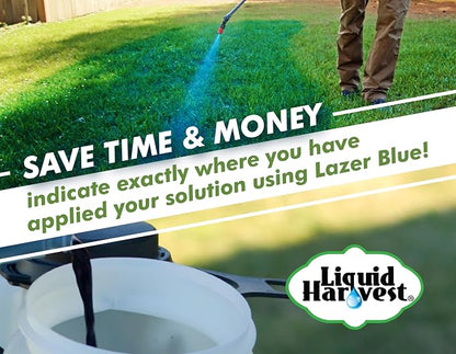Liquid Harvest Lazer Green Concentrated Spray Pattern Indicator - 8 Ounces - Perfect Weed Spray Dye, Herbicide Dye, Fertilizer Marking Dye, Turf Marker and Herbicide Marker