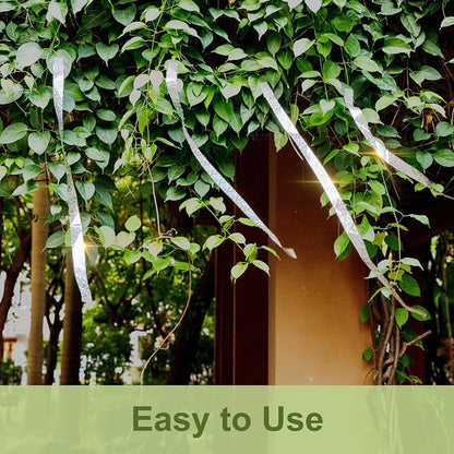OFFO Bird Scare Tape, 820 Feet x 1 in Dual-Sided Bird Reflective Tape for Outside, Keep Birds Away from Trees, Garden, Farms, Orchard or Courtyard
