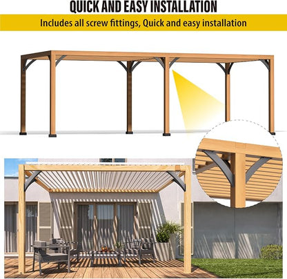 AECXM Heavy Duty 2''x4'' (Actual: 1.5''x3.2'') Arc 45° Angle Support Brackets, for gazebos, Decks, porches, Log Cabins and Other Wood Frame Degree Angle Pergola (2-Bracket)