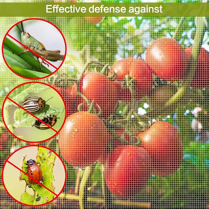 8x20ft Large Garden Netting - Ultra Fine Mesh Plant Covers to Keep Small Animals Pest Out, Bird Barrier for Protecting Vegetables Fruits Flowers Raised Beds (Without Pole)