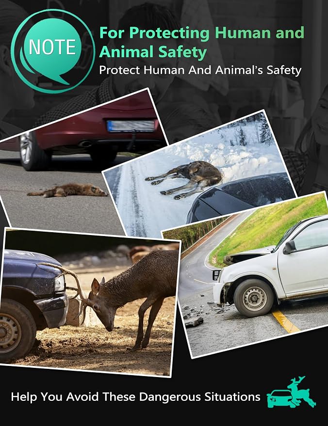 Elook Upgraded Deer Whistles for Car,Three-Horn,8 Pack | Save Deer Horn,for Vehicles,Trunks,Motorcycle,Patented Product