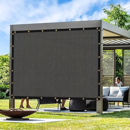 Artpuch Outdoor Pergola Shade Cover 17x17 FT Sun Shade Cloth with Grommets Dark Grey 90% UV Protection Canopy Patio Privacy Screen (Customized Available)