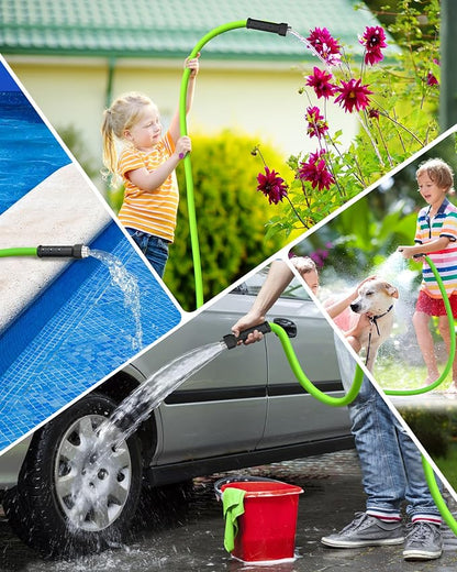 75 FT x 5/8″ Garden Hose, Lightweight Flexible Garden Water Hose with Swivel Handle, 200 PSI Working, 450 PSI Burst, All-Weather Outdoor Use, Heavy Duty Water Hose for for Lawn, Yard, G75GH06