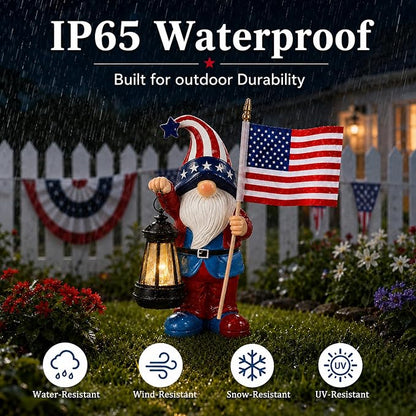 Nacome Solar Gnomes Statues for Garden Decor: Outdoor Sculptures for Clearance Lights for Outside Lawn Ornaments Porch Patio Balcony Yard Home – Birthday Gifts for Mom Grandma Women