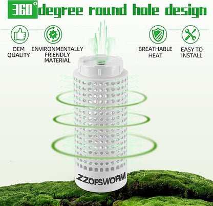 Inground Worm Farm Compost Bin Kit Recycling Kitchen Food Waste to Raised Garden Beds Outdoor with Holes&Lids in Bed&Home