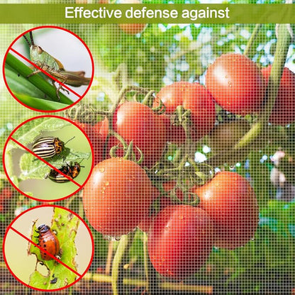 10x20ft Large Garden Netting - Ultra Fine Mesh Plant Covers to Keep Small Animals Pest Out, Bird Barrier for Protecting Vegetables Fruits Flowers Raised Beds (Without Support Pole)