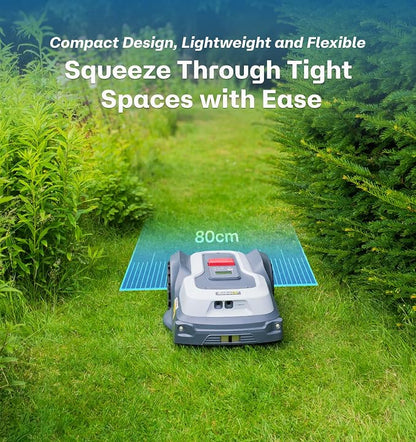 T1200Pro Robot Lawn Mower Wire Free, RTK+Vision Ride-on Edge Mapping Mowing for 0.37 Acre Yard, AI Obstacle Avoidance, APP Multi-Zone Management, Automatic Robotic Lawnmower Handle 24° Slope