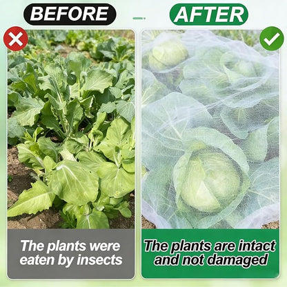10x13Ft Garden Netting Mesh Plant Covers to Keep Small Animals Pest Out Protect Fine Insect Pest Barrier Bird Raised Bed Cover for Vegetables Fruits Flowers