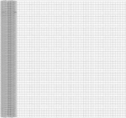 16in x 50ft 19 Gauge Hardware Cloth 1/2 Inch Mesh Roll - Galvanized Chicken Wire Fencing for Garden Fence, Poultry Netting, Gopher Barrier, Animal Cage Screen, Chicken Wire Craft Projects