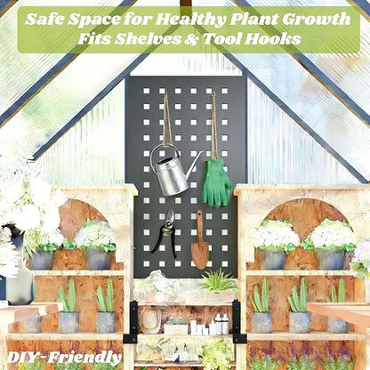 6 x 8 FT Greenhouse for Outdoors, Polycarbonate Greenhouse with Quick Setup Structure and Roof Vent, Aluminum Large Walk-in Green House for Outside Garden Backyard, Dark Gray