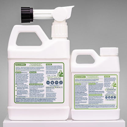 Wondercide - Flea, Tick, and Mosquito Yard Spray Refill Starter Kit - Powered by Natural Essential Oils – Insect Killer and Repellent - Lawn Treatment - 32 oz Ready to Use and 16 oz Concentrate