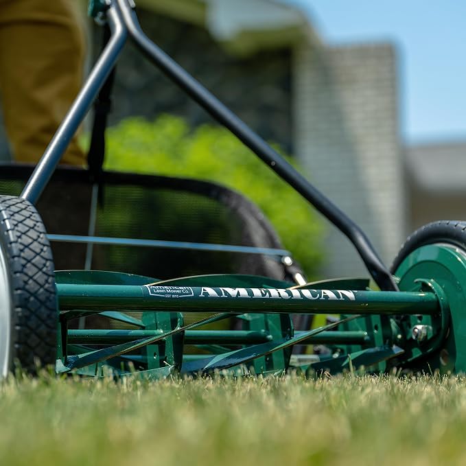 American Lawn Mower 1725-16GC 16" 7-Blade Reel Mower with Grass Catcher