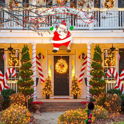 2 Pack Christmas Lights Outdoor, Total 200FT 600LED String Lights for Outside Waterproof with 8 Modes, Warm White Fairy Twinkle Lights Green Wire for Indoor Room Patio Garden Party Holiday Decorations