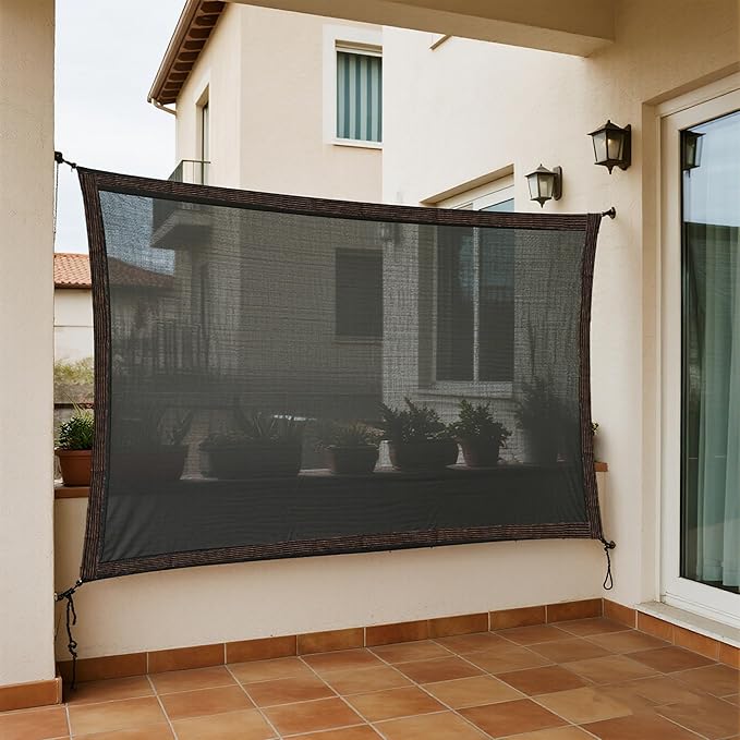 winemana 70% Shade Cloth for Garden- 4x6 FT Breathable Mesh Tarp for Vegetables & Plants, Outdoor Patio Sun Shade with Grommets - Chicken Coop, Dog Kennel Cover