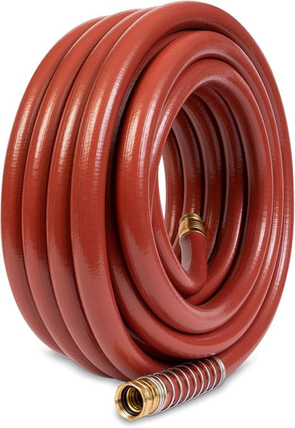 Gilmour Pro Commercial 3/4" x 50' Heavy Duty Water Hose, Durable and Kink Resistant 50 ft Garden Hose | 400 PSI Heavy Duty Commercial Hose, Kink Resistant, Brass Fittings, Made in USA