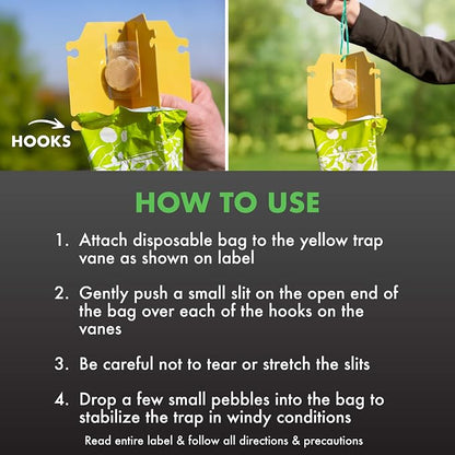 SpectracideBug Japanese Beetle Trap Disposable Bags, 6 Count (Pack of 12)