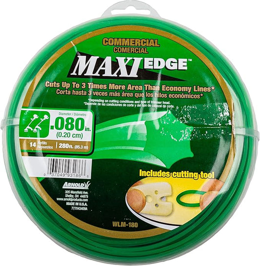 CUB Cadet WLM-180 280 Feet of .080" Maxi Edge Commercial Trimmer Line for Shaft String Trimmers