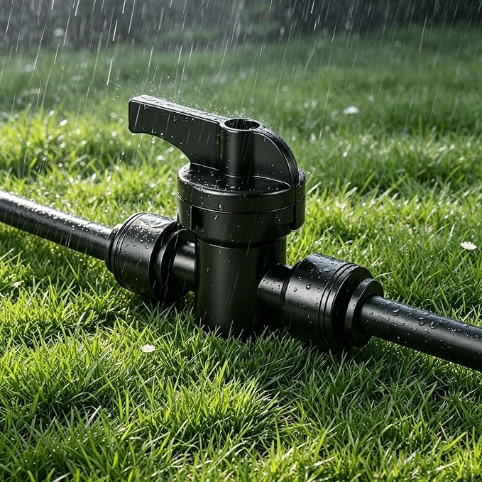 6 Pack 1/4" Inline Drip Irrigation Valves,Barbed Shut-Off Flow Control | Fits 1/4" Drip Tubing,Easy Push-to-Install,for Garden Raised Beds,Greenhouse,Lawn & Landscape Irrigation Systems
