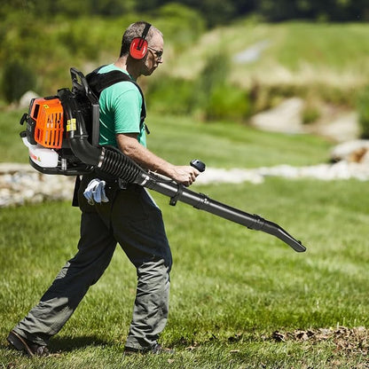 VEVOR 63CC Backpack Leaf Blower Gas Powered, 1.89L Tank, Delivers 1110CFM & 220MPH, Perfect for Garden Maintenance, Clearing Leaves & Snow