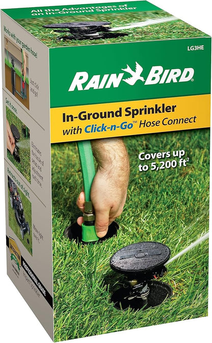 Rain Bird LG3HE In-Ground Impact Sprinkler with Click-N-Go Hose Connect