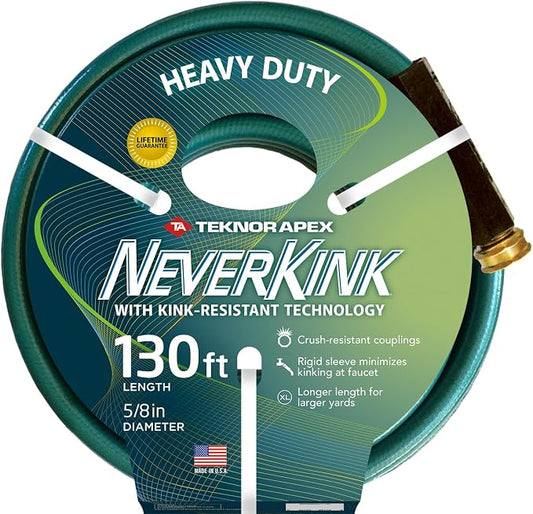 Neverkink 5/8" x 130' Heavy Duty Durable Kink Free Garden Hose