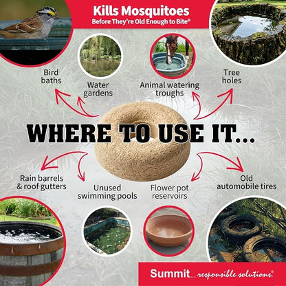 Summit...Responsible Solutions Mosquito Dunk Chunks Kills Mosquito Larvae in All Types of Standing Water
