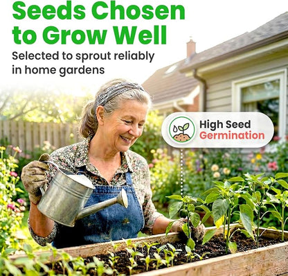 NatureZ Edge, 20 Variety with Melon Seeds for Planting Vegetables, Vegetable Seeds for Planting Outdoors, Seeds, Garden Seed, Heirloom Seeds for Planting Vegetables and Fruits, Garden Seeds