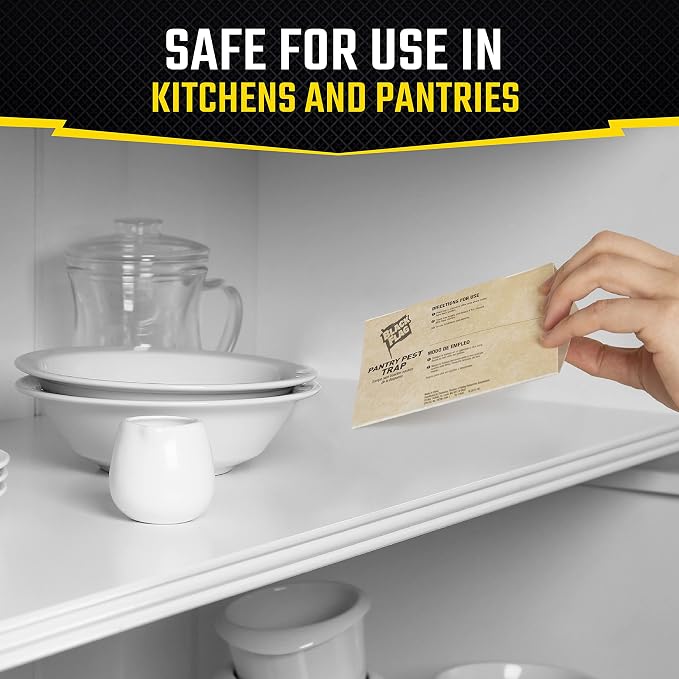 Black Flag Pantry Pest Trap 2 Count, Insect Traps, Safe For Use In Kitchens And Pantries