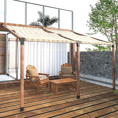 15° Wall Pergola Kits - Stainless Steel 15 Degrees Wall Mounts for 4x4 Posts(Actual 3.5" X 3.5"), Angled Pergola Construction Bracket Kit(a 4-Way,1 wall-Bracket,1 Post-Base)