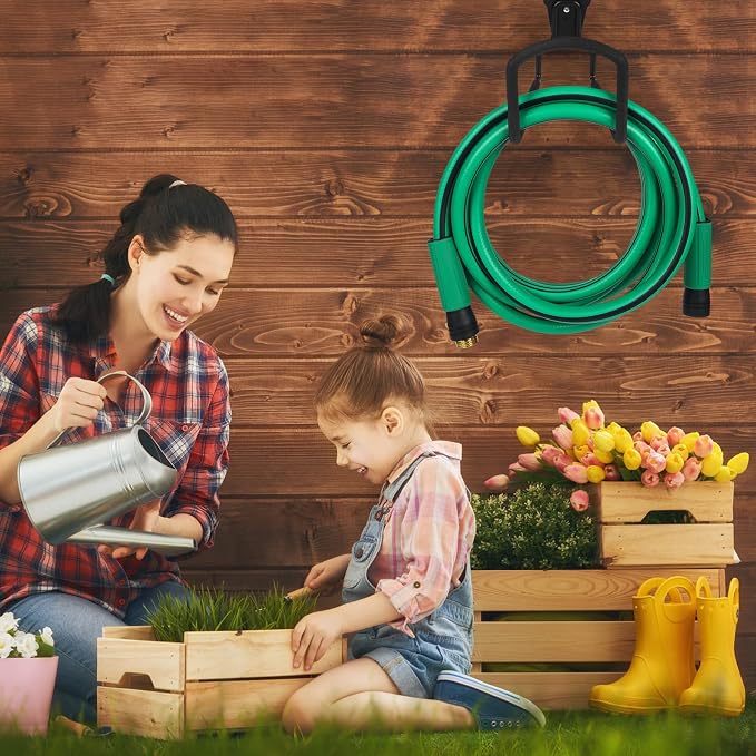 AIODE Garden Hose 5/8" x 25FT Heavy Duty Water Hose Super Flexible All-weather Lawn & Garden Watering Equipment (25FT)