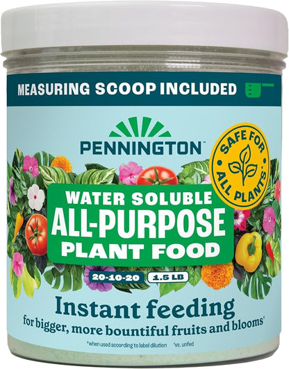 Pennington Water Soluble All Purpose Plant Food 20-10-20-1.5 lb
