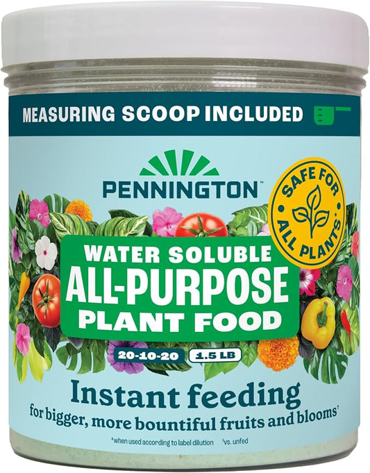Pennington Water Soluble All Purpose Plant Food 20-10-20-1.5 lb
