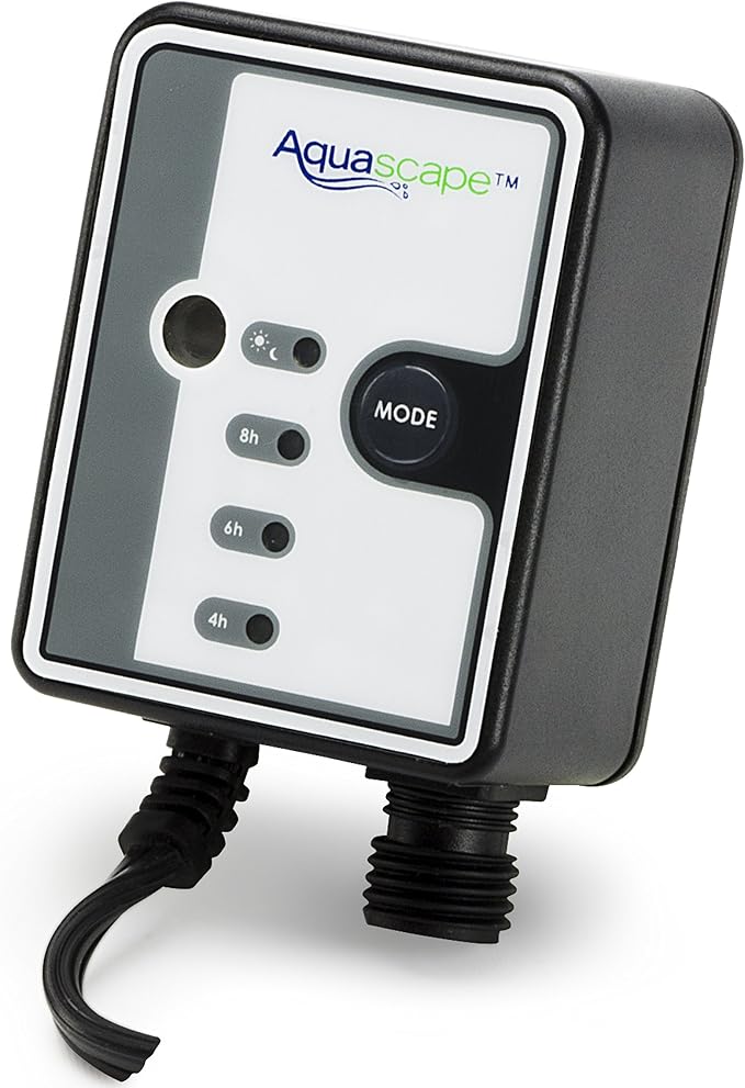 Aquascape 84039 Light Sensor Photocell with Digital Timer 12 Volt for Pond Water Feature Waterfall Landscape and Garden