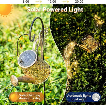 SRNPMIU Solar Watering Can Light, Solar Outdoor Decorative,Garden Decor Lights for Yard, IP65 Waterproof Hanging Lantern Landscape Lights, Garden Gifts for Mom, Grandma Women Birthday